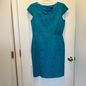 Tahari Teal Midi Dress